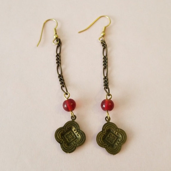 Long drop earrings! - Picture 3 of 3